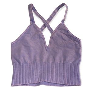 NEW Free People Good Karma Crop Top - XS/S - Lavender Dust - HTF Color!!